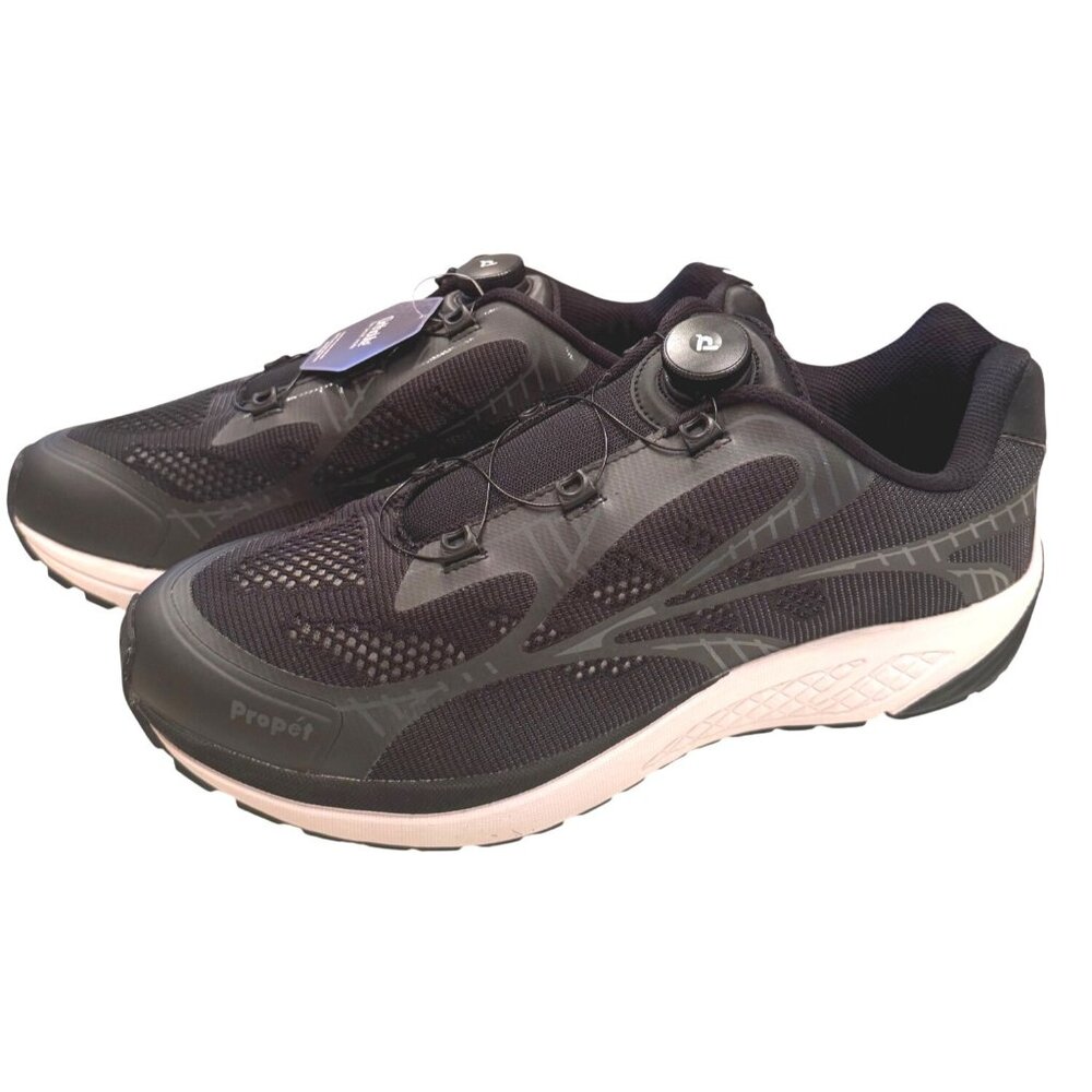 Propet One Reel Fit Size 13 M  Men's Black Grey NWB Sneaker Arch Support